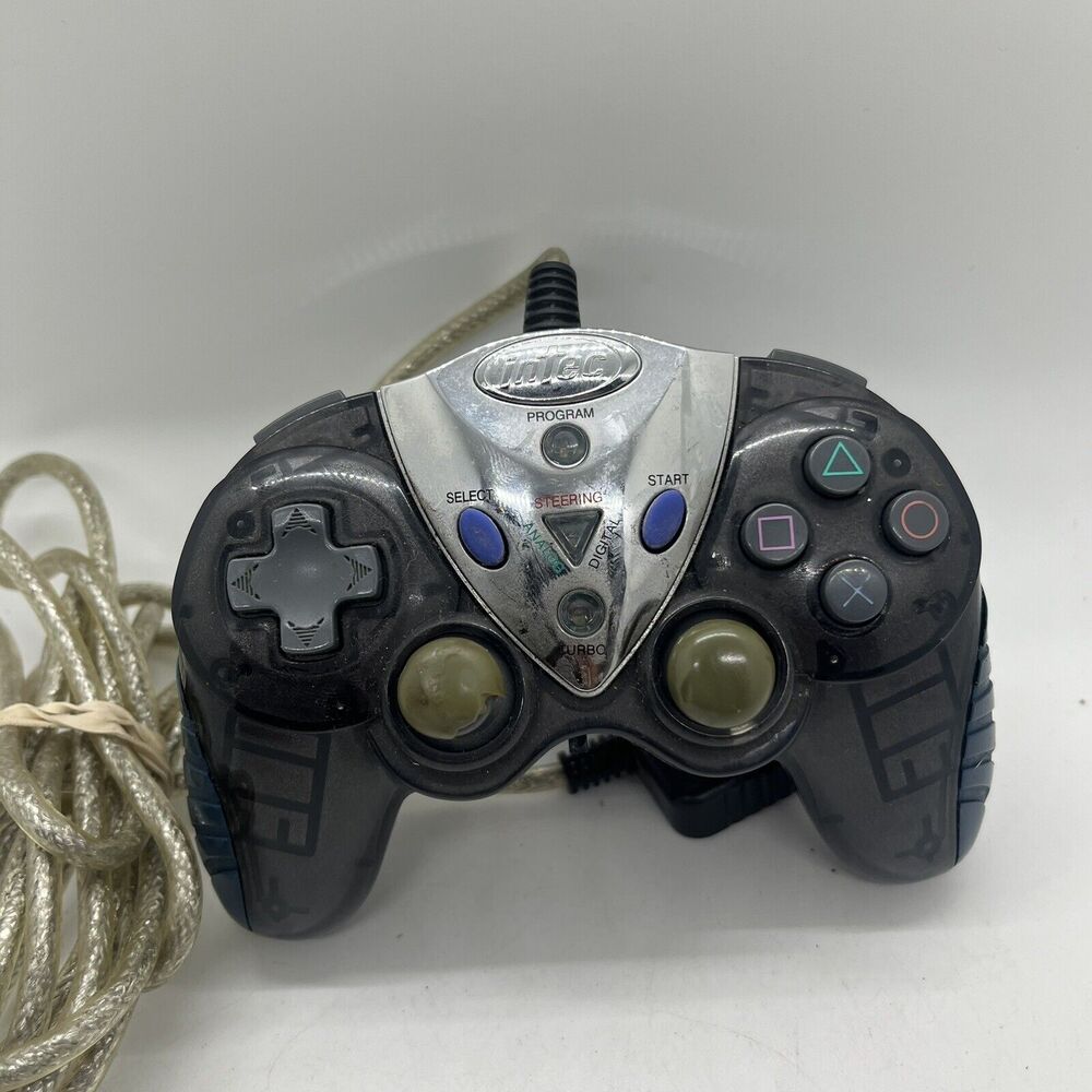 Intec PS2 PlayStation 2 Black Wired Controller